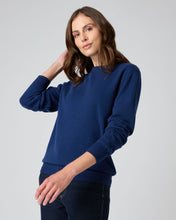 Load image into Gallery viewer, N.Peal The Oxford Round Neck Cashmere Jumper French Blue
