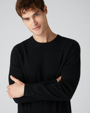 Load image into Gallery viewer, Men&#39;s The Oxford Round Neck 1ply in Black
