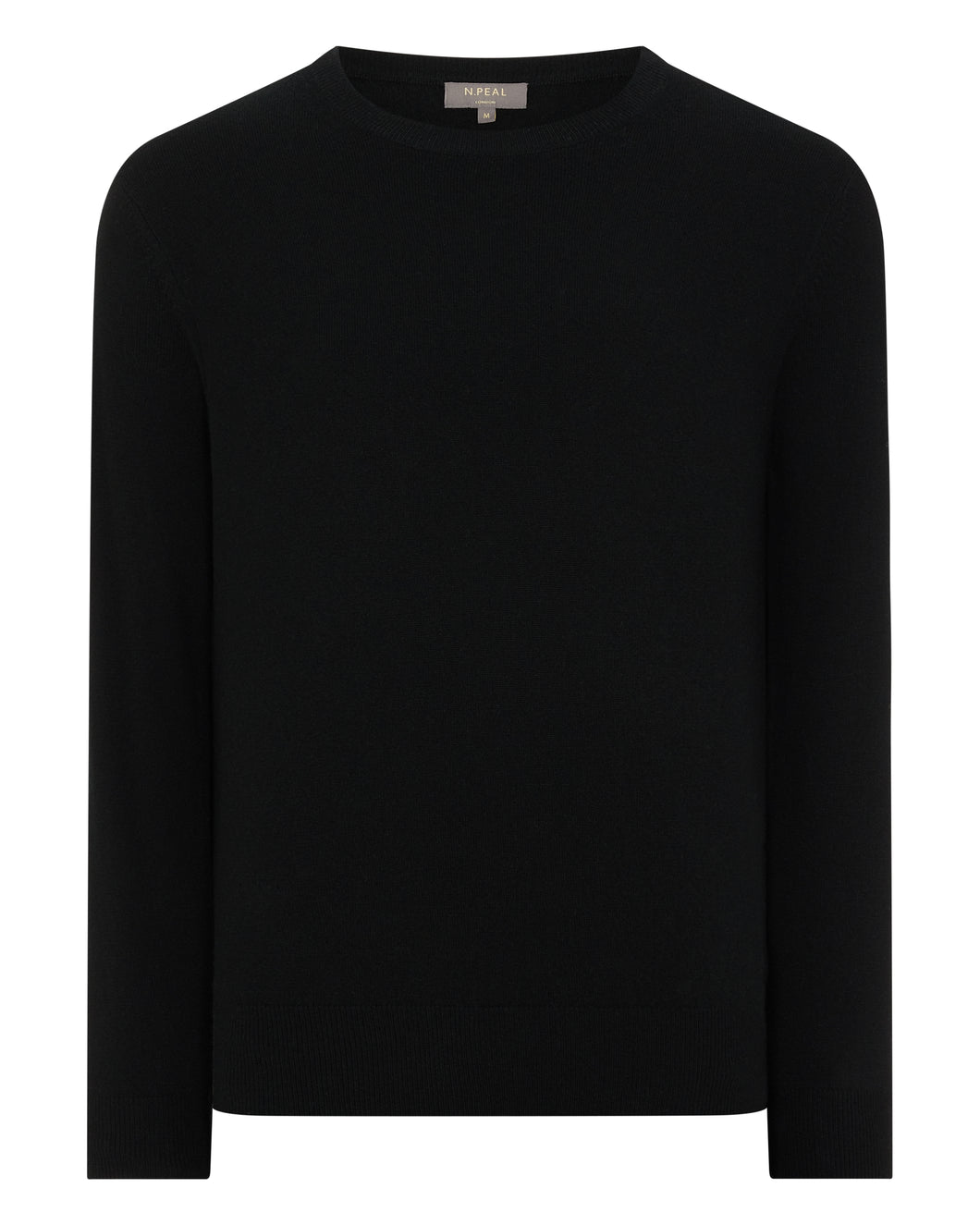 Men's The Oxford Round Neck 1ply in Black