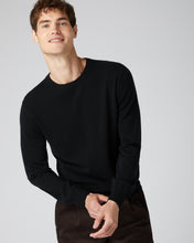 Load image into Gallery viewer, Men&#39;s The Oxford Round Neck 1ply in Black
