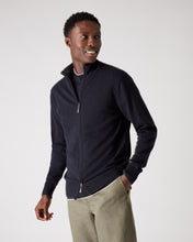 Load image into Gallery viewer, Men&#39;s The Knightsbridge Zip Sweater in Navy
