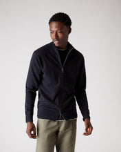 Load image into Gallery viewer, Men&#39;s The Knightsbridge Zip Sweater in Navy
