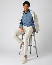 Load image into Gallery viewer, N.Peal Men&#39;s The Carnaby Half Zip Cashmere Jumper Faded Indigo Blue
