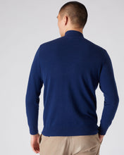 Load image into Gallery viewer, N.Peal Men&#39;s Turtle Neck Cashmere Jumper French Blue
