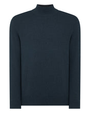 Load image into Gallery viewer, N.Peal Men&#39;s Turtle Neck Cashmere Jumper Grigio Blue

