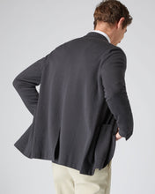 Load image into Gallery viewer, N.Peal Men&#39;s Fine Gauge Cashmere Milano Jacket Flint Grey
