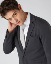 Load image into Gallery viewer, N.Peal Men&#39;s Fine Gauge Cashmere Milano Jacket Flint Grey
