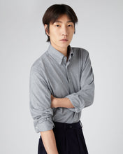 Load image into Gallery viewer, N.Peal Men's Button Down Collar Shirt Grey
