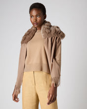 Load image into Gallery viewer, N.Peal Women&#39;s St Moritz Fur Neck Scarf Dark Tan Brown
