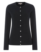 Load image into Gallery viewer, Women&#39;s Round Neck Cardigan in Black
