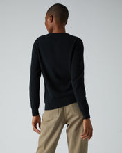 Load image into Gallery viewer, Women&#39;s Round Neck Cardigan in Black
