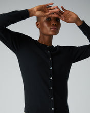 Load image into Gallery viewer, Women&#39;s Round Neck Cardigan in Black
