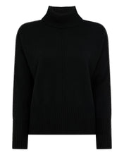 Load image into Gallery viewer, N.Peal Women&#39;s Metal Trim Cashmere Jumper Black
