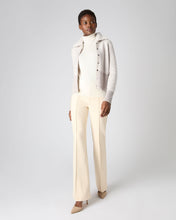 Load image into Gallery viewer, N.Peal Women&#39;s Herringbone Cashmere Cardigan Sand Brown
