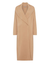 Load image into Gallery viewer, N.Peal Women&#39;s Shawl Collar Cashmere Coat Sahara Brown

