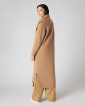 Load image into Gallery viewer, N.Peal Women&#39;s Shawl Collar Cashmere Coat Sahara Brown
