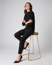 Load image into Gallery viewer, N.Peal Women&#39;s Funnel Neck Cashmere Jumper Black
