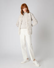 Load image into Gallery viewer, N.Peal Women&#39;s Funnel Neck Cashmere Jumper Pebble Grey
