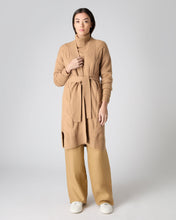 Load image into Gallery viewer, N.Peal Women&#39;s Long Cable Cashmere Cardigan Sahara Brown

