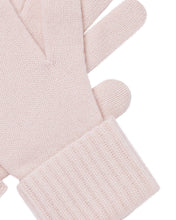 Load image into Gallery viewer, N.Peal Women&#39;s Ribbed Cashmere Gloves Quartz Pink
