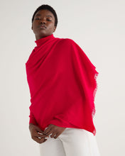 Load image into Gallery viewer, N.Peal Women&#39;s Pashmina Cashmere Shawl Riding Red
