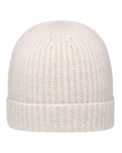 Load image into Gallery viewer, N.Peal Unisex Ribbed Cashmere Hat Frost White
