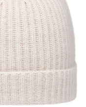 Load image into Gallery viewer, N.Peal Unisex Ribbed Cashmere Hat Frost White
