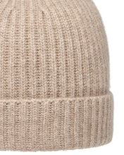 Load image into Gallery viewer, N.Peal Unisex Ribbed Cashmere Hat Oatmeal Brown
