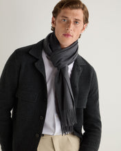 Load image into Gallery viewer, N.Peal Unisex Large Woven Cashmere Scarf Anthracite Grey
