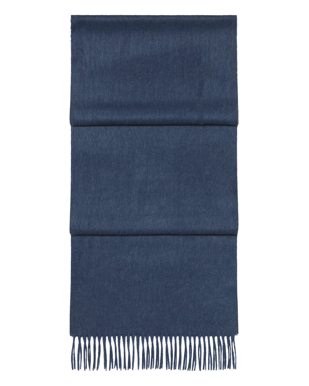 N.Peal Unisex Large Woven Cashmere Scarf Caviar Blue