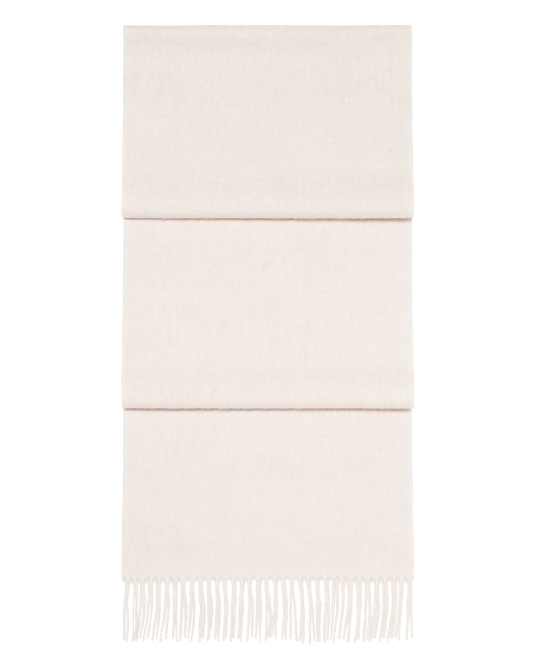 N.Peal Unisex Large Woven Cashmere Scarf Frost White