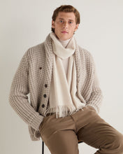 Load image into Gallery viewer, N.Peal Unisex Large Woven Cashmere Scarf Frost White
