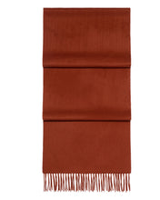 Load image into Gallery viewer, N.Peal Unisex Large Woven Cashmere Scarf Spice Orange
