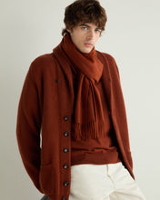Load image into Gallery viewer, N.Peal Unisex Large Woven Cashmere Scarf Spice Orange
