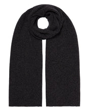 Load image into Gallery viewer, N.Peal Unisex Short Ribbed Cashmere Scarf Granite Blue
