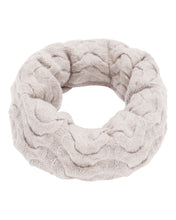 Load image into Gallery viewer, N.Peal Unisex Cable Cashmere Snood Frost White
