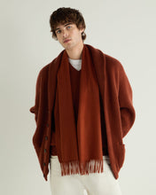 Load image into Gallery viewer, N.Peal Unisex Woven Cashmere Scarf Spice Orange
