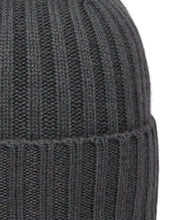 Load image into Gallery viewer, N.Peal Unisex Chunky Ribbed Cashmere Hat Anthracite Grey
