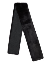 Load image into Gallery viewer, N.Peal Unisex Long Fur Scarf Dark Charcoal Grey
