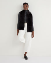 Load image into Gallery viewer, N.Peal Unisex Long Fur Scarf Dark Charcoal Grey
