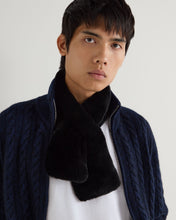 Load image into Gallery viewer, N.Peal Unisex Fur Neckwarmer Navy Blue
