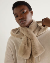 Load image into Gallery viewer, N.Peal Unisex Fur Neckwarmer Oatmeal Brown
