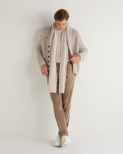 Load image into Gallery viewer, N.Peal Unisex Ribbed Cashmere Scarf Frost White

