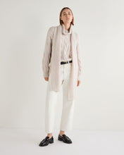 Load image into Gallery viewer, N.Peal Unisex Ribbed Cashmere Scarf Frost White
