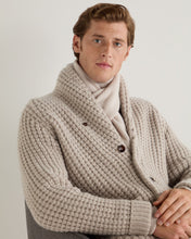 Load image into Gallery viewer, N.Peal Unisex Ribbed Cashmere Scarf Frost White
