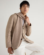 Load image into Gallery viewer, N.Peal Unisex Ribbed Cashmere Scarf Oatmeal Brown
