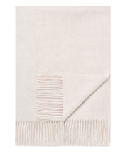 Load image into Gallery viewer, N.Peal Unisex Woven Cashmere Blanket Frost White
