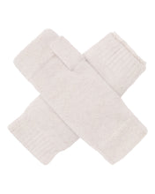 Load image into Gallery viewer, N.Peal Unisex Fur Lined Fingerless Cashmere Gloves Frost White
