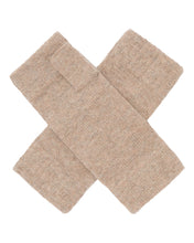 Load image into Gallery viewer, N.Peal Unisex Fingerless Cashmere Gloves Oatmeal Brown

