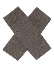 Load image into Gallery viewer, N.Peal Unisex Fingerless Cashmere Gloves Wood Smoke Brown
